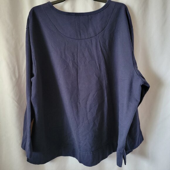 Fashion Bug Sweatshirt Embroidered Jolie Fleurs Plus 26/28W floral watering Can - Picture 6 of 7